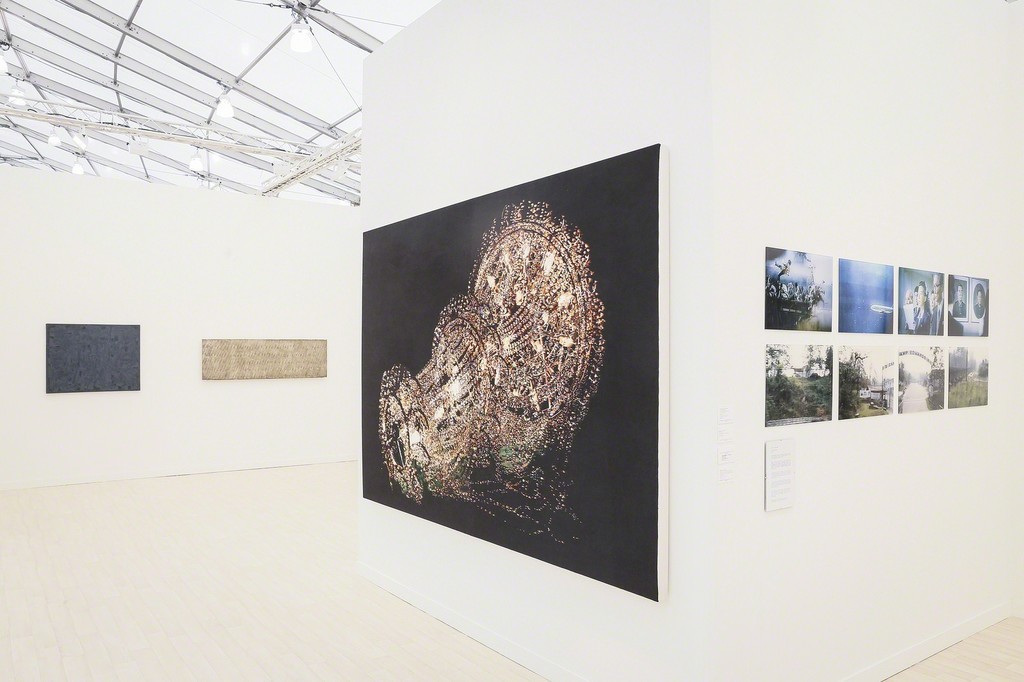 Installation view of Tina Kim Gallery at Frieze New York 2016. Image copyright Charles Roussel and Ocula Installation view of Tina Kim Gallery at Frieze New York 2016. Image copyright Charles Roussel and Ocula