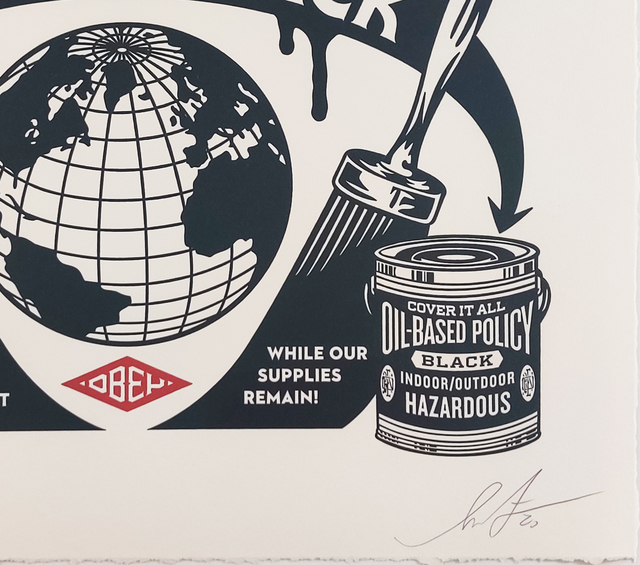 Shepard Fairey, ‘Paint It Black Obey Giant Letterpress Print’, 2020, Print, Letterpress on cream cotton paper with hand-deckled edges., New Union Gallery