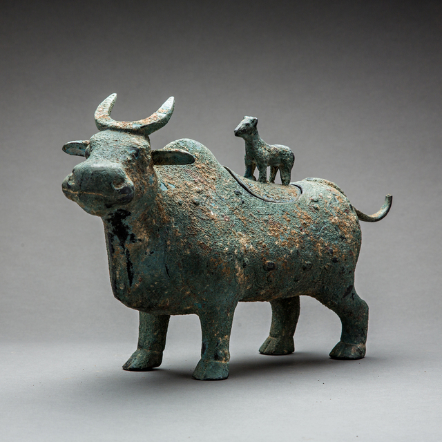 Unknown Chinese, ‘Bronze Bull Vessel with Lid’, 19th Century AD – 20th Century AD, Barakat Gallery