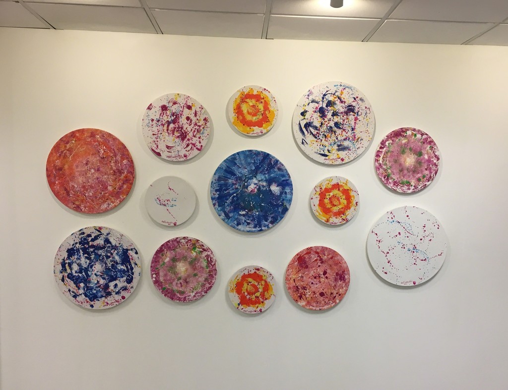 Installation “Botanical Garden“(13 Pieces), 2015, acrylic on canvas, 300 x 150 cm Installation “Botanical Garden“(13 Pieces), 2015, acrylic on canvas, 300 x 150 cm