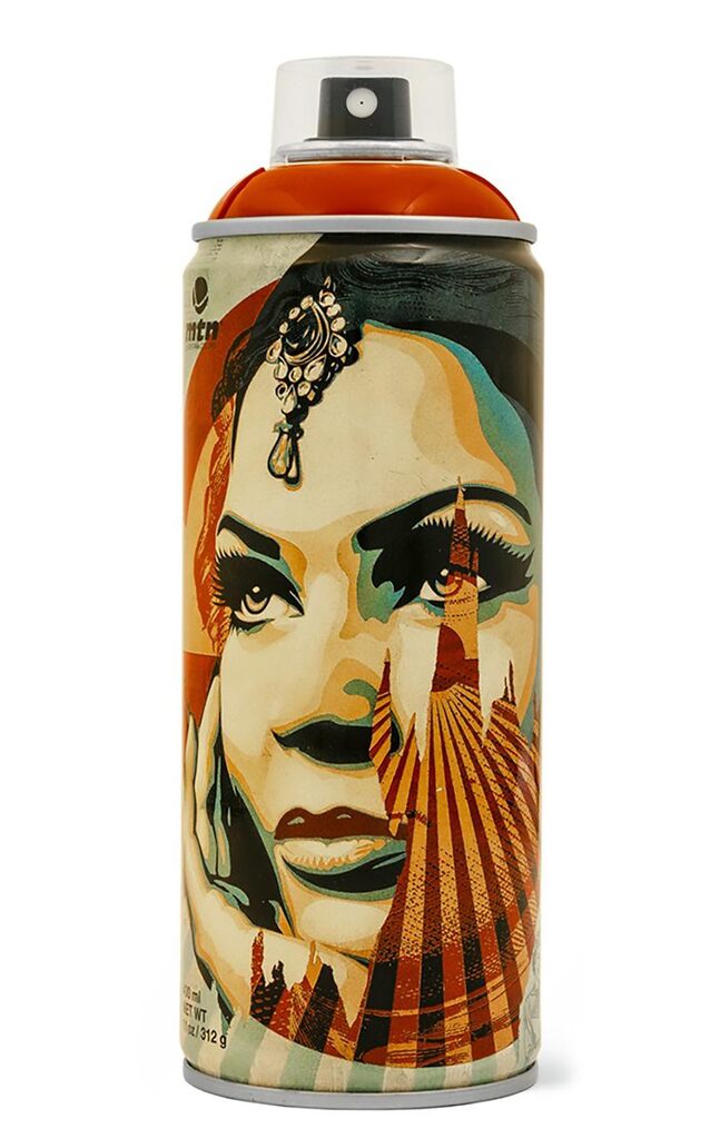 Shepard Fairey Limited Edition Spray Paint Can (Shepard Fairey cut it up) (ca. 2019)
