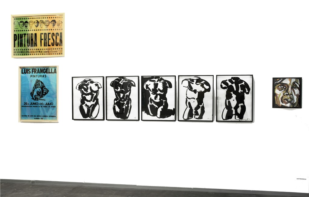 Cabinet view. Luis Frangella Cabinet with the serie of Torsos, "Adriana" and posters Cabinet view. Luis Frangella Cabinet with the serie of Torsos, "Adriana" and posters