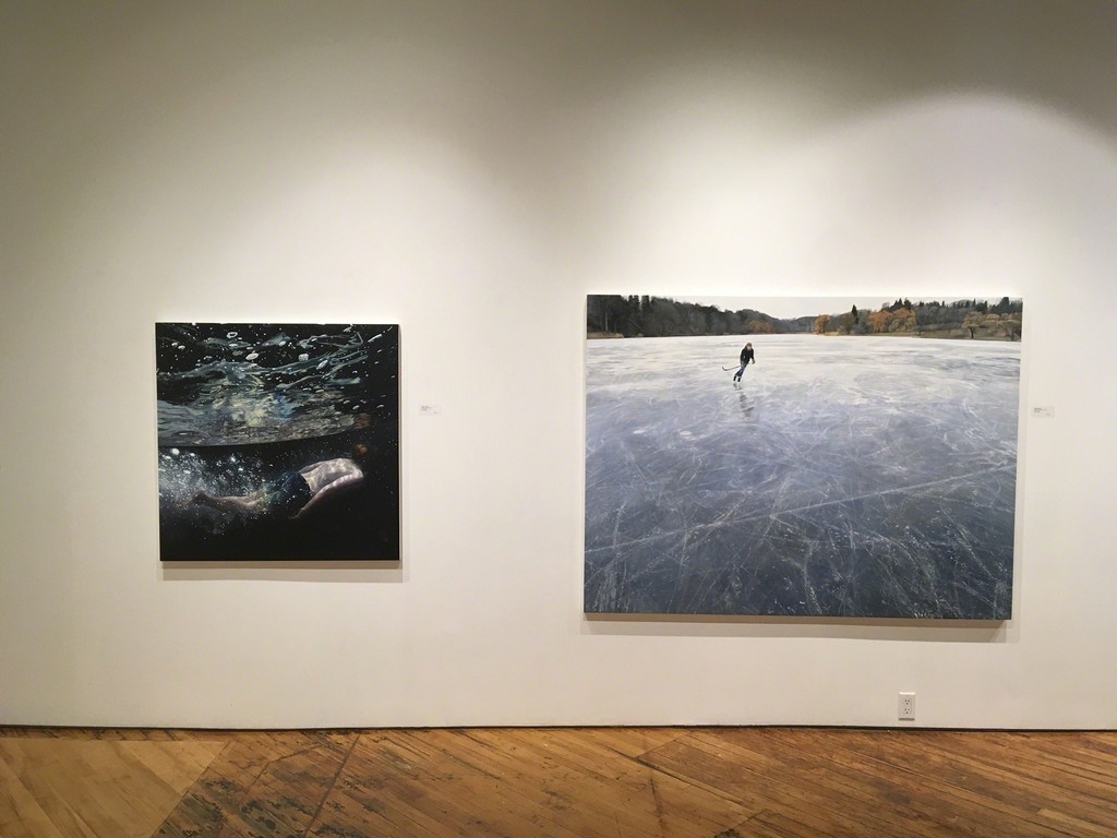Left to right: 'Moonage Daydream', 'Skating on Blue Grey Ice' Left to right: 'Moonage Daydream', 'Skating on Blue Grey Ice'