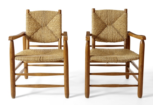 Charlotte Perriand, ‘Pair of Chairs’, ca. 1948, 1950