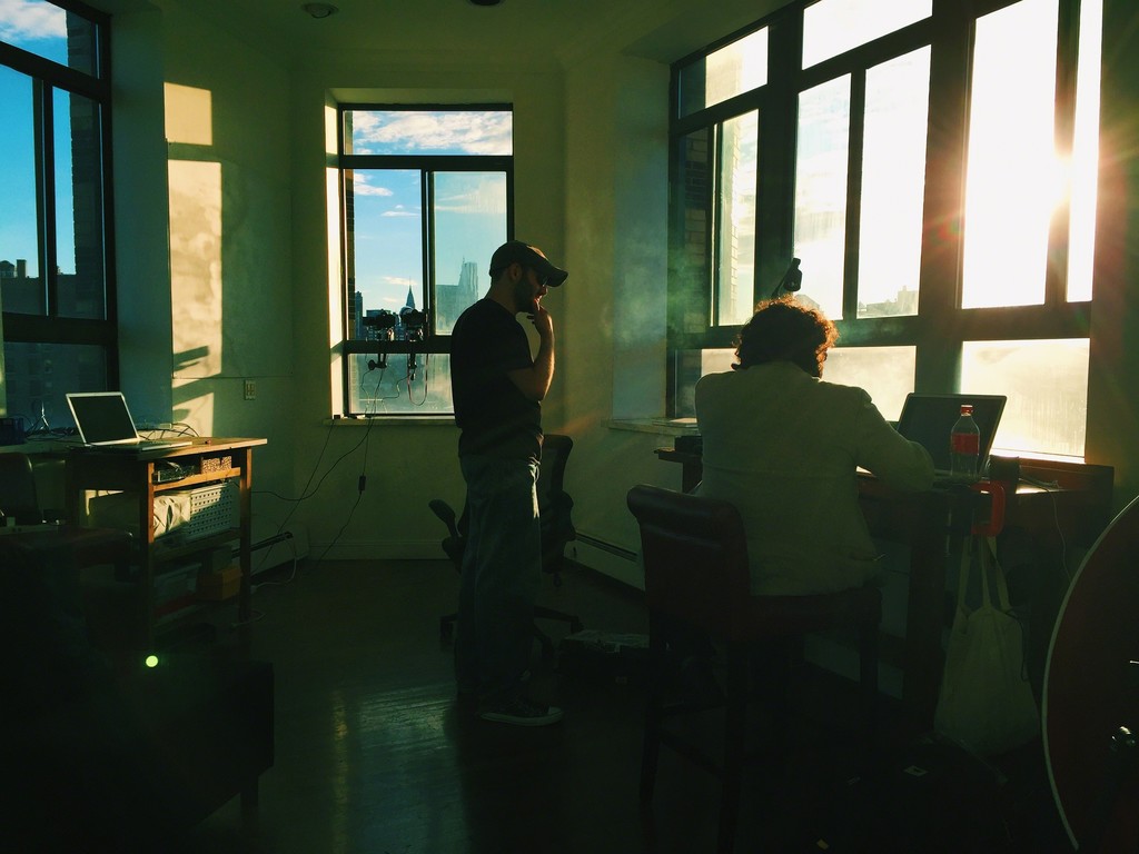 During the making of 24 Hour Empire. During the making of 24 Hour Empire.