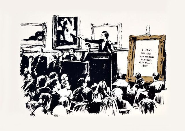 Banksy, ‘Morons’, 2007, Print, Screen Print, End to End Gallery