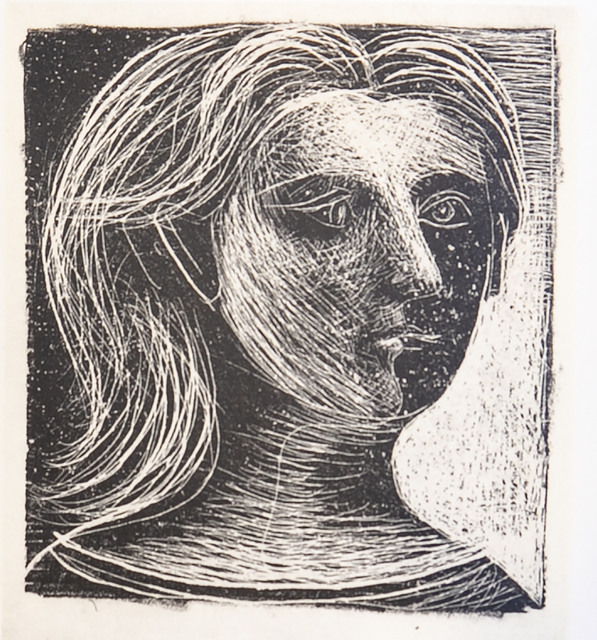 Pablo Picasso, ‘Tete de Femme (Woman's Head), 1949 Limited edition Lithograph by Pablo Picasso’, 1949, Reproduction, Lithograph, White Cross