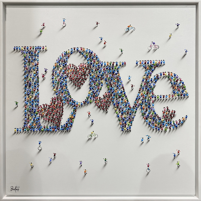 Francisco Bartus, ‘With All My Love II ’, 2021, Painting, Mixed Media on Canvas, Art Leaders Gallery