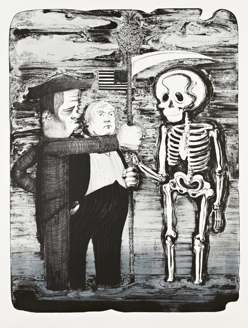 Nicole Eisenman, ‘Tea Party’, 2012, Print, Lithograph, edition: 25, Jungle Press
