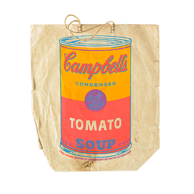 Andy Warhol, ‘Campbell's Soup Can on Shopping Bag’, 1966, Print, Screenprint in colors on paper shopping bag, Rago/Wright