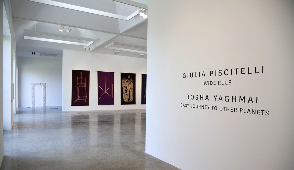 Giulia Piscitelli, Installation view, "Wide Rule", 2015 - Copyright Giulia Piscitelli - Courtesy of Giulia Piscitelli and Kayne Griffin Corcoran, Los Angeles, CA Giulia Piscitelli, Installation view, "Wide Rule", 2015 - Copyright Giulia Piscitelli - Courtesy of Giulia Piscitelli and Kayne Griffin Corcoran, Los Angeles, CA