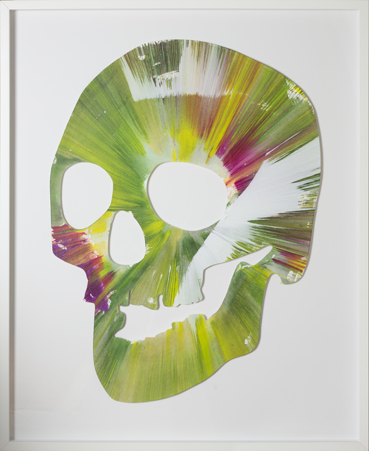 Damien Hirst, ‘Spin Painting - Green Skull’, 2009, Rudolf Budja Gallery