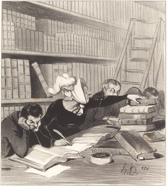 Honoré Daumier, ‘Monsieur, pardon si je vous gêne un peu...’, 1844, National Gallery of Art, Washington, D.C.