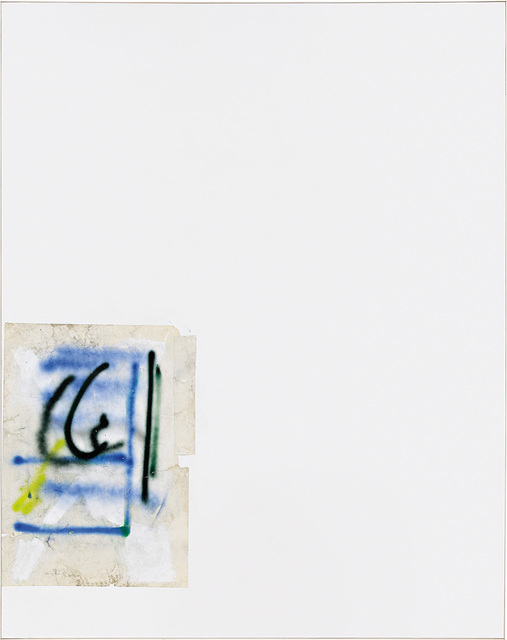 David Ostrowski, ‘F (dann lieber nein)’, 2013, Painting, Acrylic, lacquer and paper on canvas, in artist's frame, Phillips