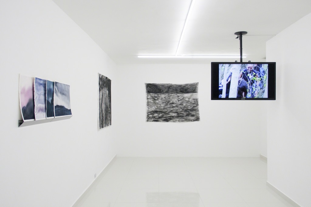 Left to right: Ana María Millán — Black Metal Captures (2015) / Untitled (2014) / Untitled (2014) / Hielo negro (2015) Left to right: Ana María Millán — Black Metal Captures (2015) / Untitled (2014) / Untitled (2014) / Hielo negro (2015)