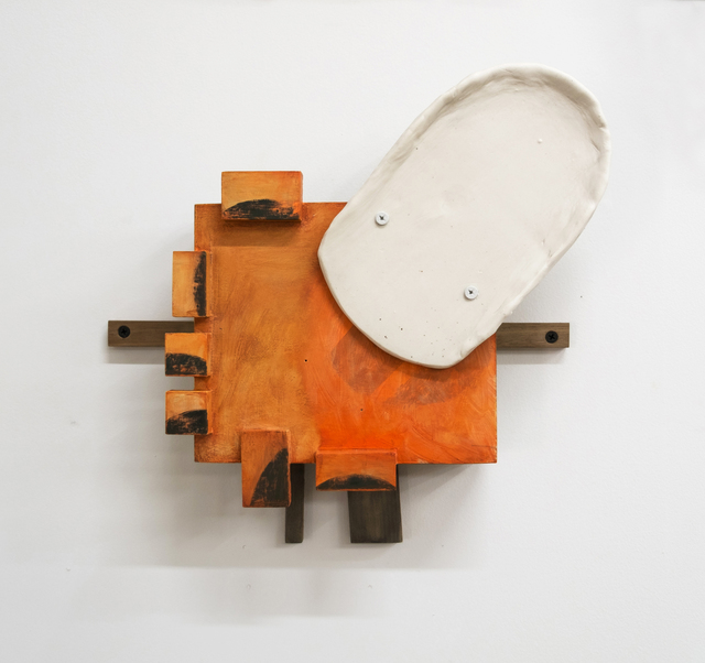 Christina Tenaglia, ‘Untitled 923’, 2018, Sculpture, Porcelain, ink, paint, wood, screws, nails, Adah Rose Gallery