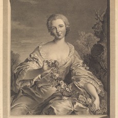 François Voyez after Jean-Marc Nattier, Mme. XXX en Flore