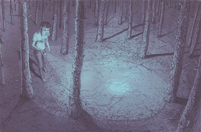 Tyler Bright Hilton, ‘It was Fucking Terrifying in There’, 2018, Drawing, Collage or other Work on Paper, Etching with aquatint, VIVIANEART