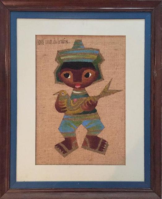 Jose Maria de Servin, ‘Mexican Boy with Bird’, 20th Century, Lions Gallery