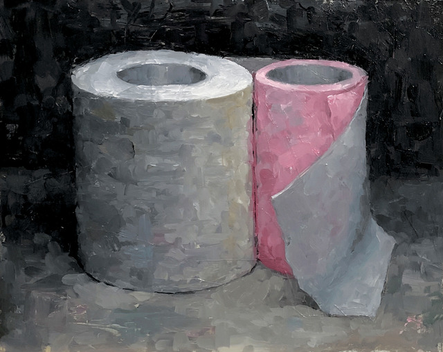 Tom Giesler, ‘Health Study 30: tp huddle’, 2020, Painting, Oil on panel, McVarish Gallery