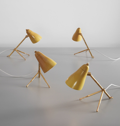 Set of four adjustable table lamps