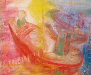 Chao Chung-hsiang 趙春翔, ‘Return’, 1957, Painting, Watercolors on paper, Asia University Museum of Modern Art