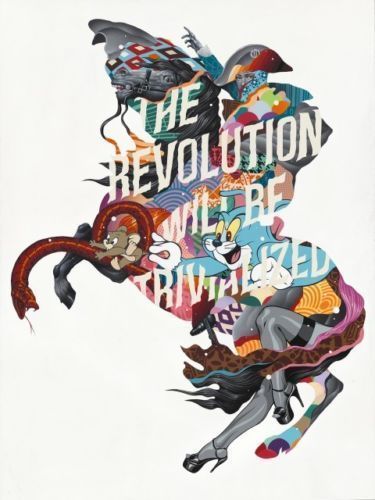 Tristan Eaton, ‘THE REVOLUTION WILL BE TRIVIALIZED (SILVER EDITION)’, 2017, Marcel Katz Art