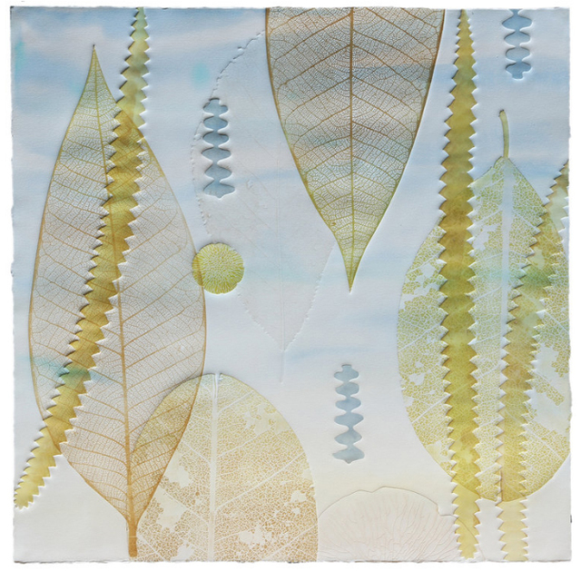 Katherine Warinner, ‘Leaves 2’, 2019, Print, Relief monotype, Kala Art Institute
