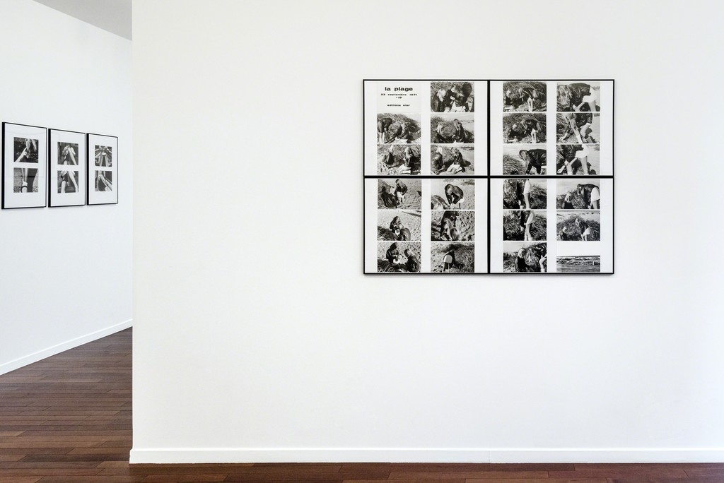 Exhibition view of "Cinématographies" by Paul Armand Gette. - "La Plage" 1971. Photo credit: Charles Duprat Exhibition view of "Cinématographies" by Paul Armand Gette. - "La Plage" 1971. Photo credit: Charles Duprat