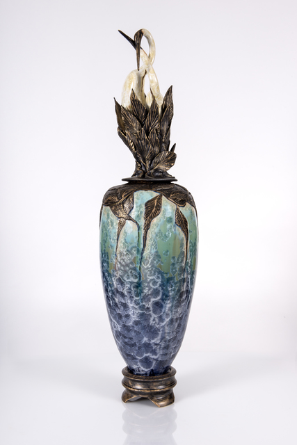 Debra Steidel, ‘Shadow Dancers Foliage’, 2018, Sculpture, Hand thrown and sculpted porcelain, Steidel Contemporary