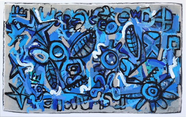 Jonas Fisch, ‘In Between Space and Water ’, 2019, Painting, Mixed Media, Acrylic, Charcoal on Canvas, Artspace Warehouse