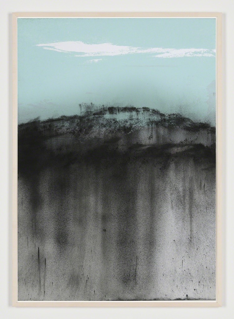 Carla Chan, "Clouded White - X沌 白" (2018), carbon powder, nature color pigment glued and printed on paper, wooden framed with museum glass, 100 × 70 cm Carla Chan, "Clouded White - X沌 白" (2018), carbon powder, nature color pigment glued and printed on paper, wooden framed with museum glass, 100 × 70 cm