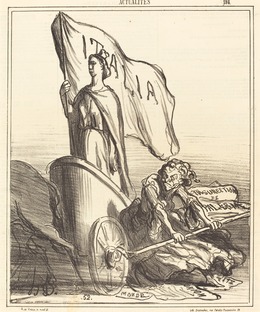 Honoré Daumier, ‘La Presse réactionnaire cherchant en vain...’, 1866, National Gallery of Art, Washington, D.C.