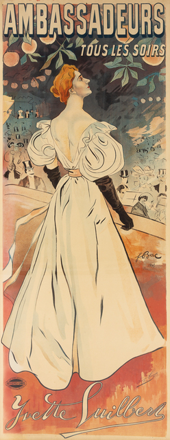Ferdinand Sigismund Bac, ‘Yvette Guilbert, Ambassadeurs’, Hindman