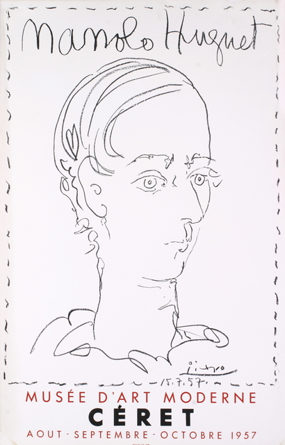 Pablo Picasso, ‘Manolo Hugnet, Ceret, Musee D'art Moderne’, 1957, ArtWise