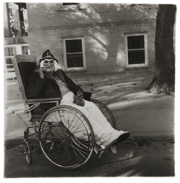 Masked Woman in a Wheel Chair, PA.