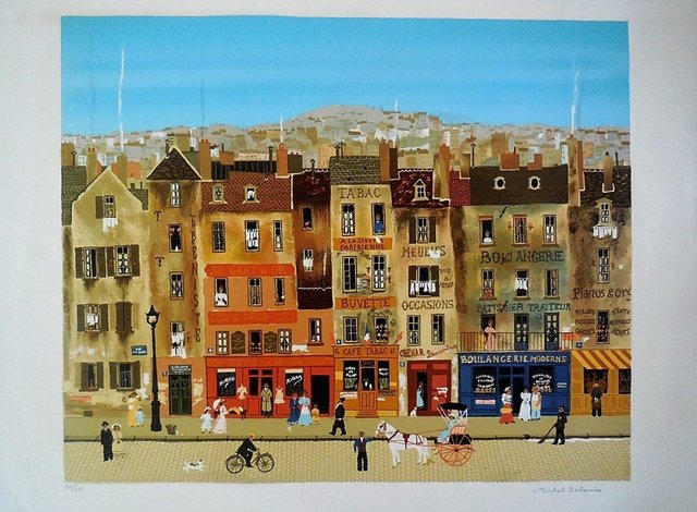 Michel Delacroix, ‘Hand signed lithograph on Arches paper Paris Scene’, 1970-1979, Lions Gallery