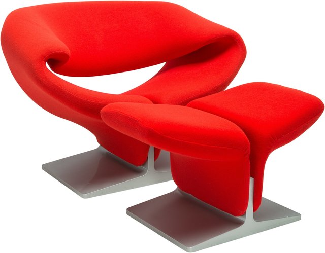 Pierre Paulin (1927-2009), ‘Ribbon Chair 582 and Ottoman’, Design/Decorative Art, Heritage Auctions