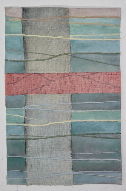 Grace Bakst Wapner, ‘Orange Insert’, 2019, Textile Arts, Mixed Media, Carter Burden Gallery