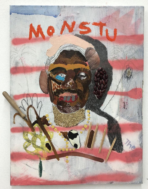 John Rivas, ‘Monstu’, 2019, Painting, Mixed media on canvas board, Superposition