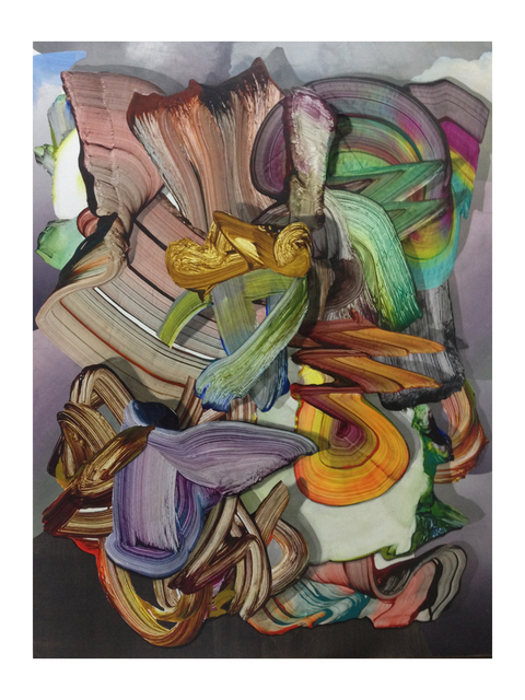 gregory hodge, ‘Robes ’, 2015, Painting, Acrylic on paper mounted on aluminium, Sullivan+Strumpf