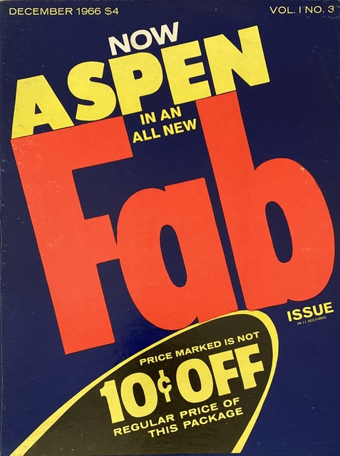 Andy Warhol, ‘Andy Warhol Fab! Aspen 1966 (Andy Warhol Aspen Fab)’, 1966, Books and Portfolios, Hinged box containing booklets, cards, posters and printed materials., Lot 180