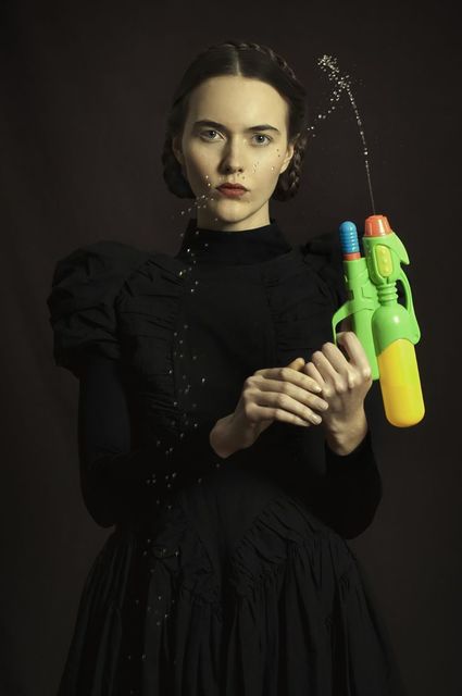 Romina Ressia, ‘Woman with a water pistol’, 2015, Laurent Marthaler Contemporary