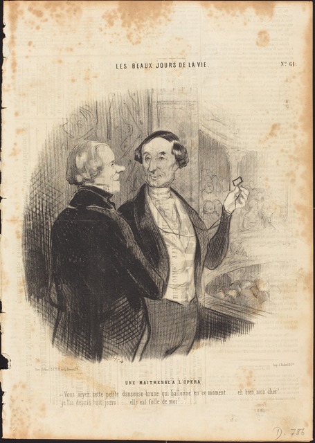 Honoré Daumier, ‘Une Maitresse a l'Opéra’, 1845, National Gallery of Art, Washington, D.C.