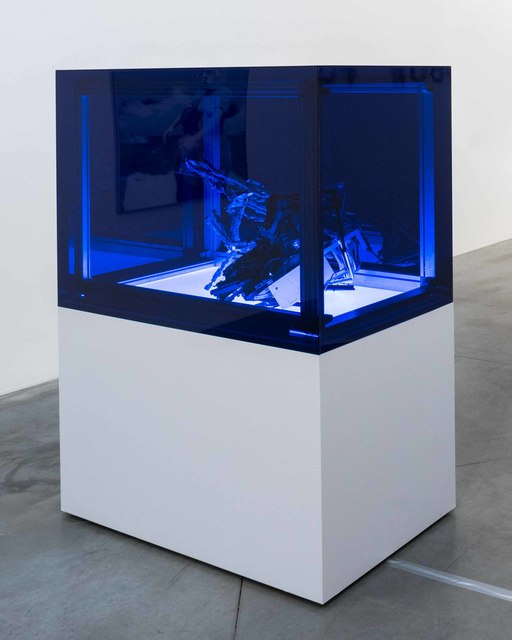 Joachim Coucke, ‘LIBRA (Specimen I)’, 2019, Installation, Wood, plexiglass, modified server rack, led tile, various computer / laptop components and cables, metal, plastic parts and hardware, Tatjana Pieters