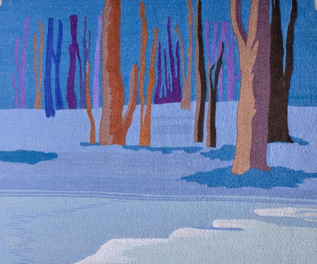 Karine Boulanger, ‘1298’, 2015, Textile Arts, Silk on linen embroidery, Spotte Art
