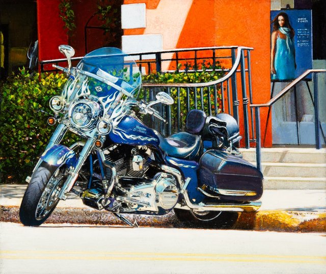 Tom Blackwell, ‘Parkland Harley-Third Street Naples’, 2010, Painting, Oil on canvas, Heritage Auctions
