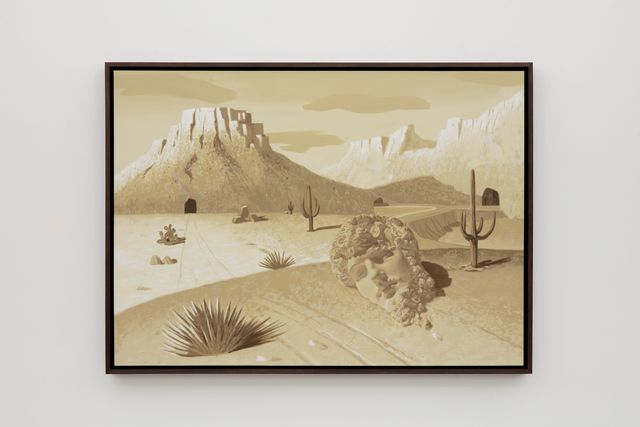 Daniel Arsham, ‘Desert Animation’, 2020, Painting, Acrylic on canvas panel, Perrotin