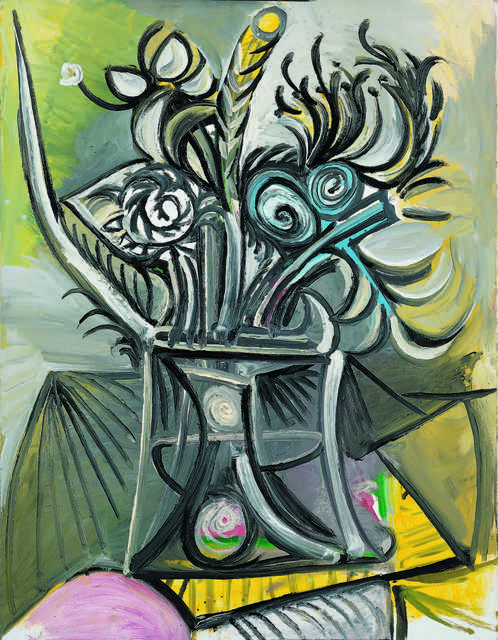 Pablo Picasso, ‘Vase de fleurs sur une table (Vase with Flowers on a Table)’, 1969, Fondation Beyeler