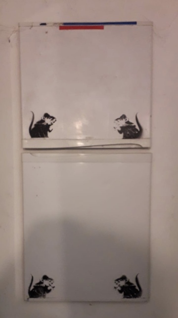Banksy, ‘Four bowler Hat Rats / Lock Pick Rats of fridge doors.’, 2003-2004, MultiplesInc Projects